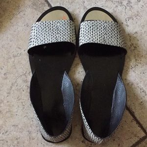 Saint and Libertine black and white sandals